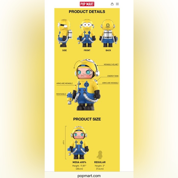 🆕 Minions Mega space molly 400%
Sealed - Picture 4 of 4